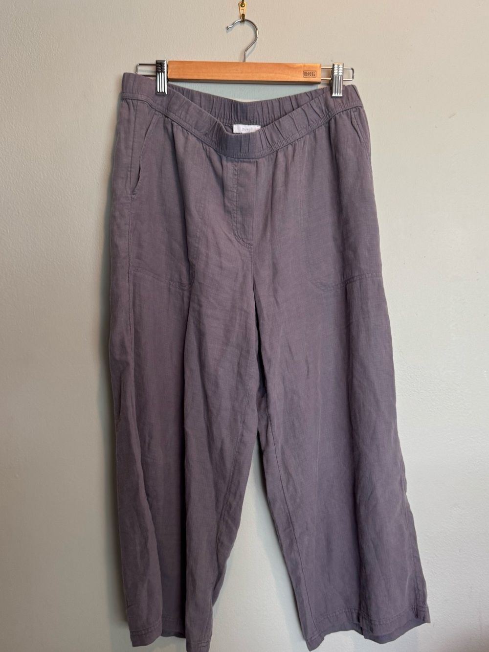 J. Jill Gray Wide-Leg Pants